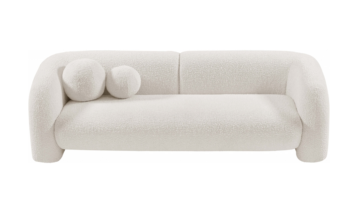 Meridian Emory Boucle Fabric Upholstered Sofa