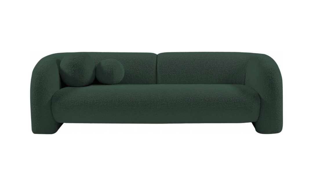Meridian Emory Boucle Fabric Upholstered Sofa