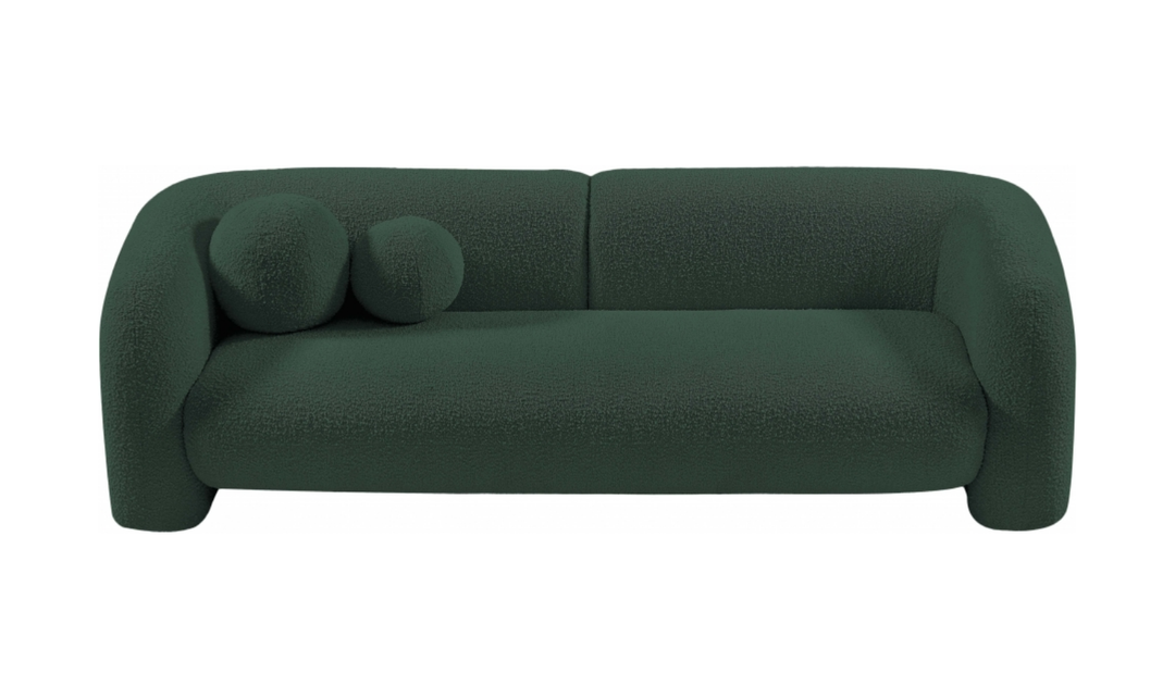 Meridian Emory Boucle Fabric Upholstered Sofa