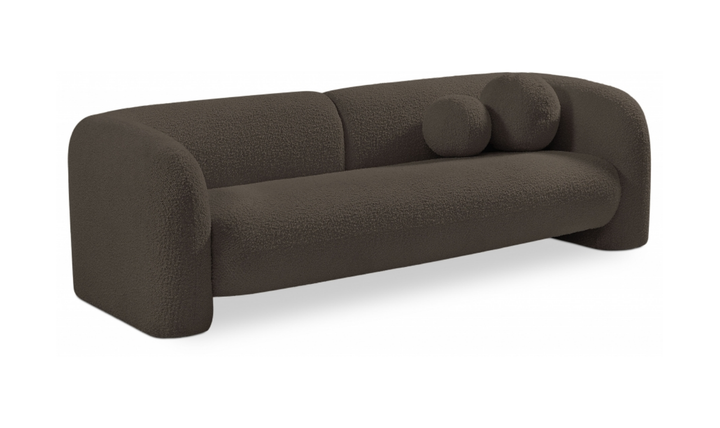 Meridian Emory Boucle Fabric Upholstered Sofa