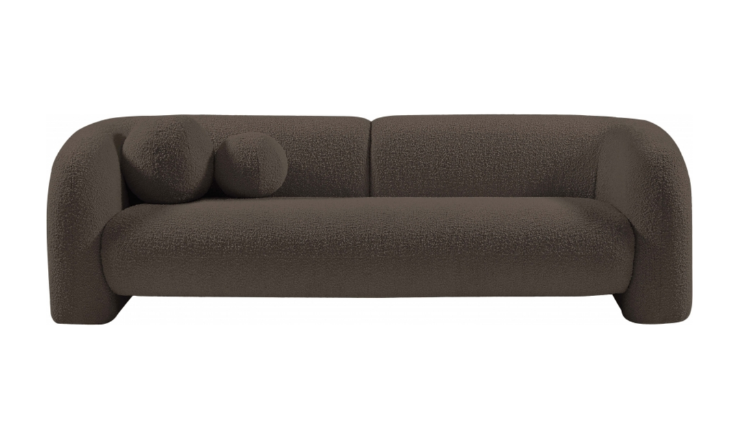 Meridian Emory Boucle Fabric Upholstered Sofa