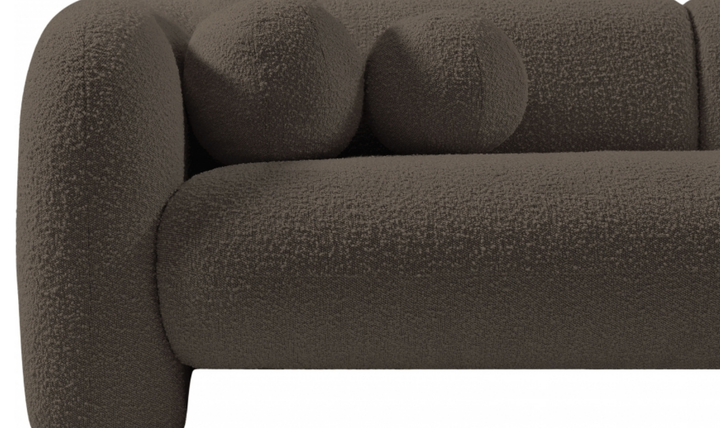 Meridian Emory Boucle Fabric Upholstered Sofa