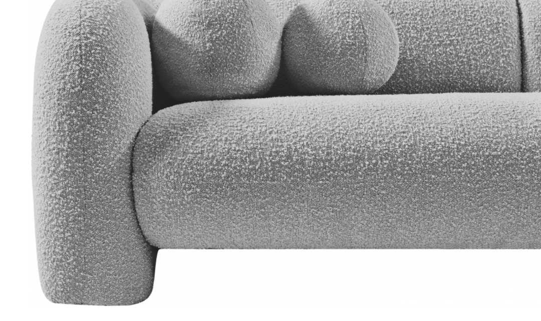 Meridian Emory Boucle Fabric Upholstered Sofa