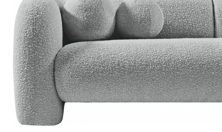 Meridian Emory Boucle Fabric Upholstered Sofa