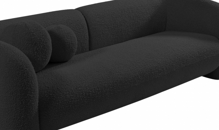 Meridian Emory Boucle Fabric Upholstered Sofa