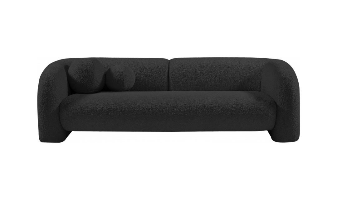 Meridian Emory Boucle Fabric Upholstered Sofa