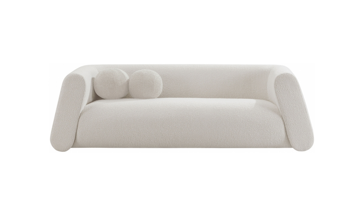 Meridian Furniture Abbington Boucle Fabric Sofa With Four Color Options