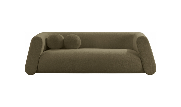 Meridian Furniture Abbington Boucle Fabric Sofa With Four Color Options