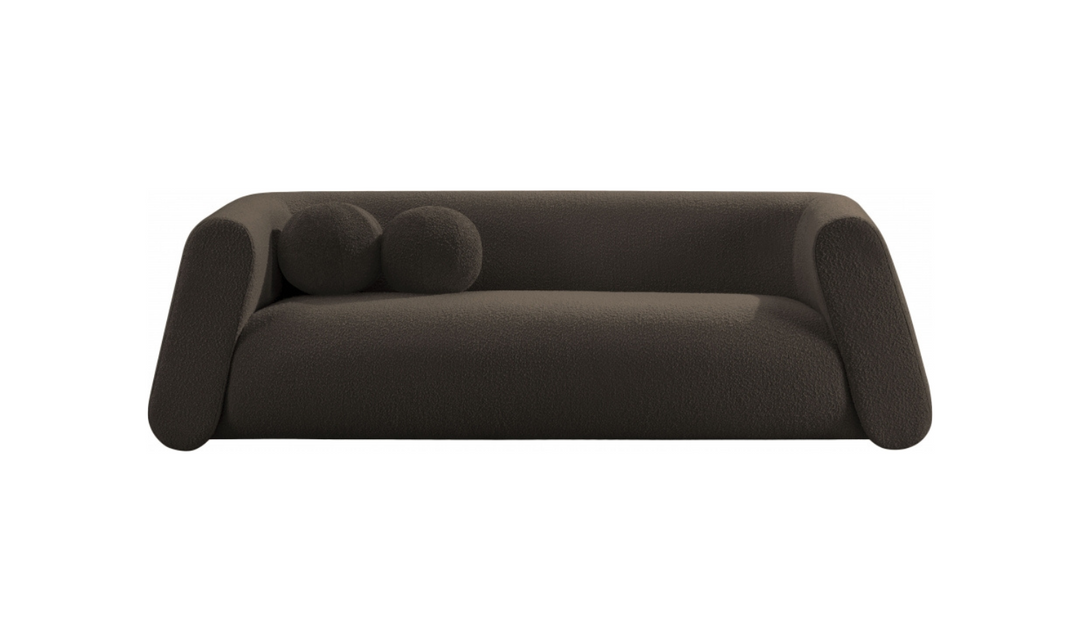 Meridian Furniture Abbington Boucle Fabric Sofa With Four Color Options