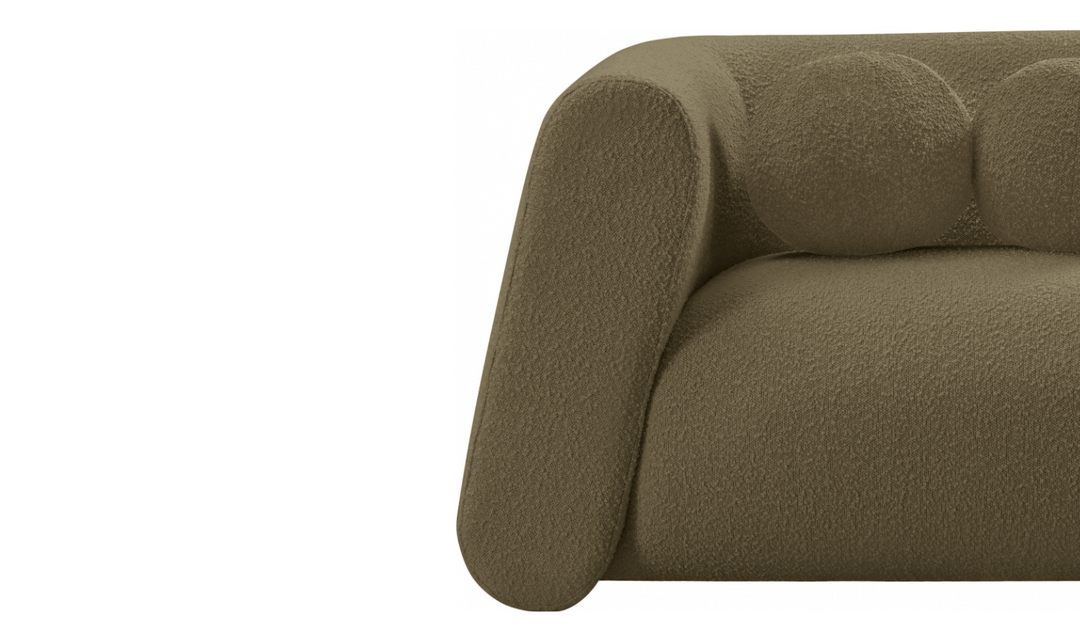 Meridian Furniture Abbington Boucle Fabric Sofa With Four Color Options