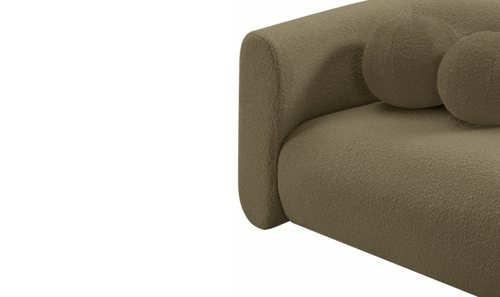 Meridian Furniture Abbington Boucle Fabric Sofa With Four Color Options