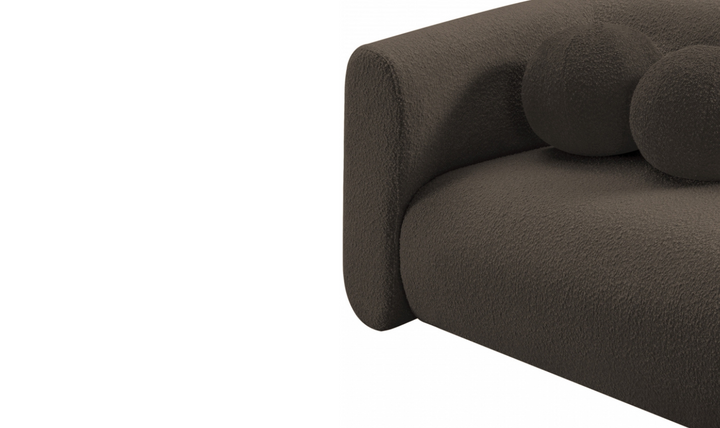 Meridian Furniture Abbington Boucle Fabric Sofa With Four Color Options