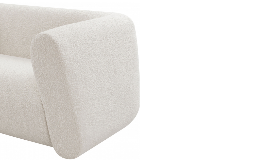 Meridian Furniture Abbington Boucle Fabric Sofa With Four Color Options