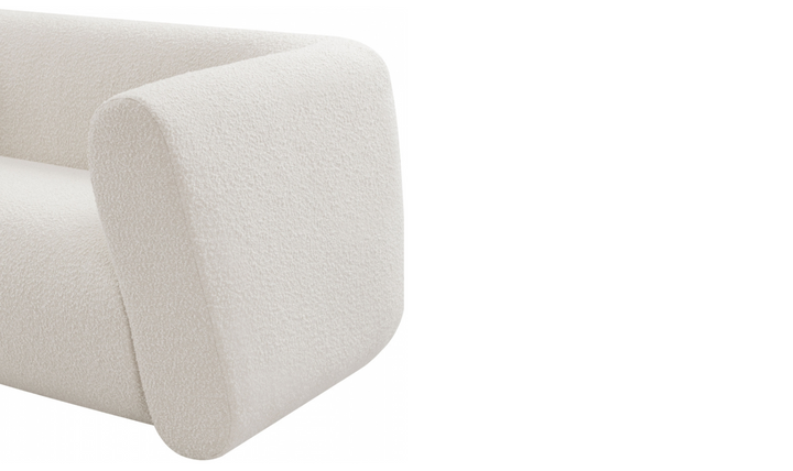 Meridian Furniture Abbington Boucle Fabric Sofa With Four Color Options