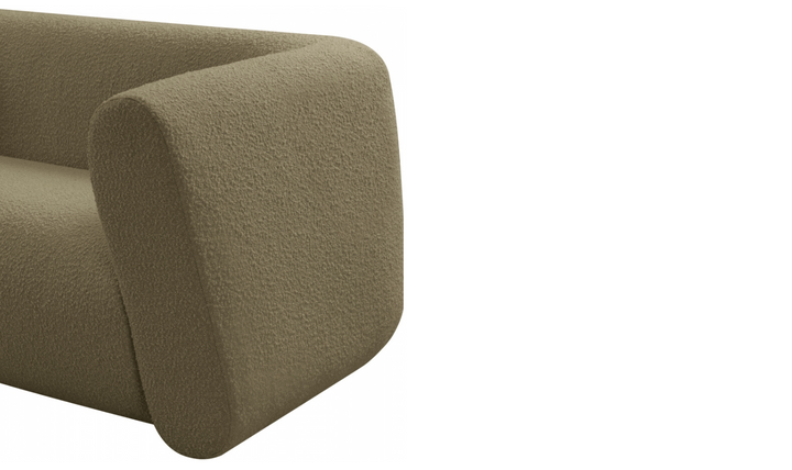 Meridian Furniture Abbington Boucle Fabric Sofa With Four Color Options