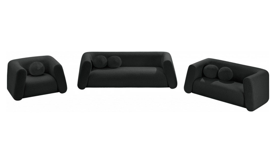 Meridian Furniture Abbington Boucle Fabric Sofa With Four Color Options