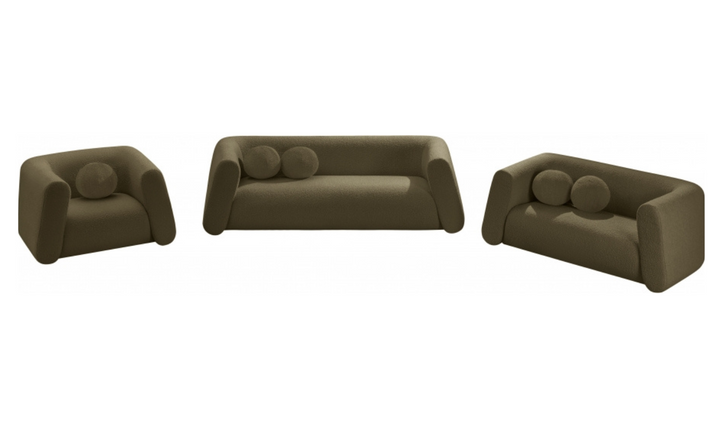 Meridian Furniture Abbington Boucle Fabric Sofa With Four Color Options