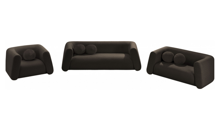 Meridian Furniture Abbington Boucle Fabric Sofa With Four Color Options