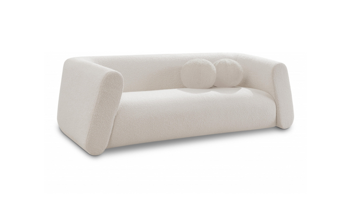 Meridian Furniture Abbington Boucle Fabric Sofa With Four Color Options
