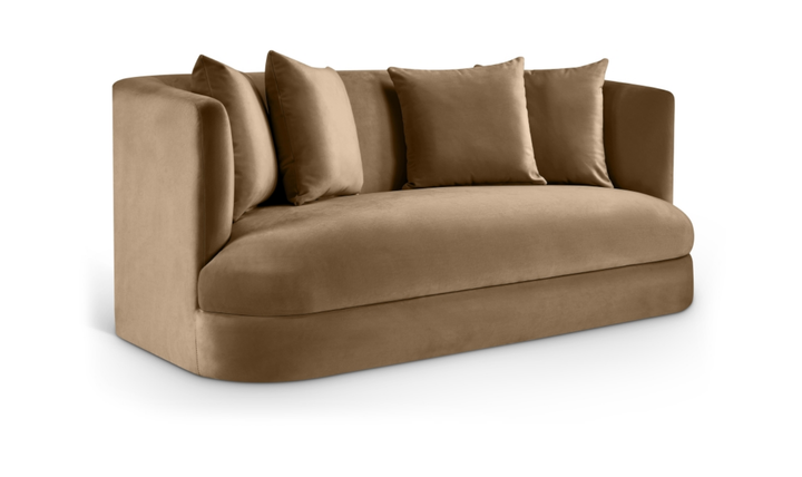 Meridian Furniture Alder 2-Seater Velvet Upholstered Loveseat