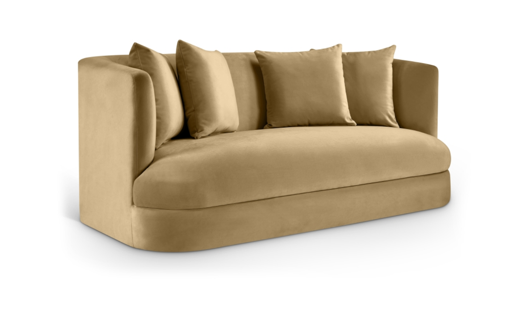 Meridian Furniture Alder 2-Seater Velvet Upholstered Loveseat