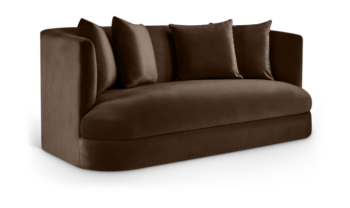 Meridian Furniture Alder 2-Seater Velvet Upholstered Loveseat