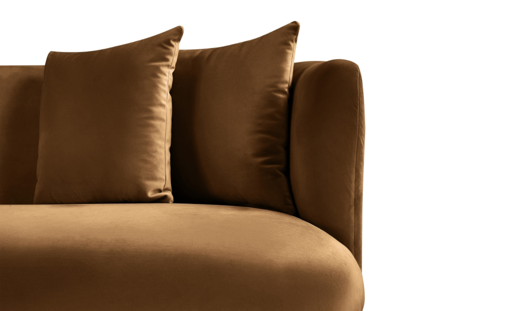 Meridian Furniture Alder 2-Seater Velvet Upholstered Loveseat