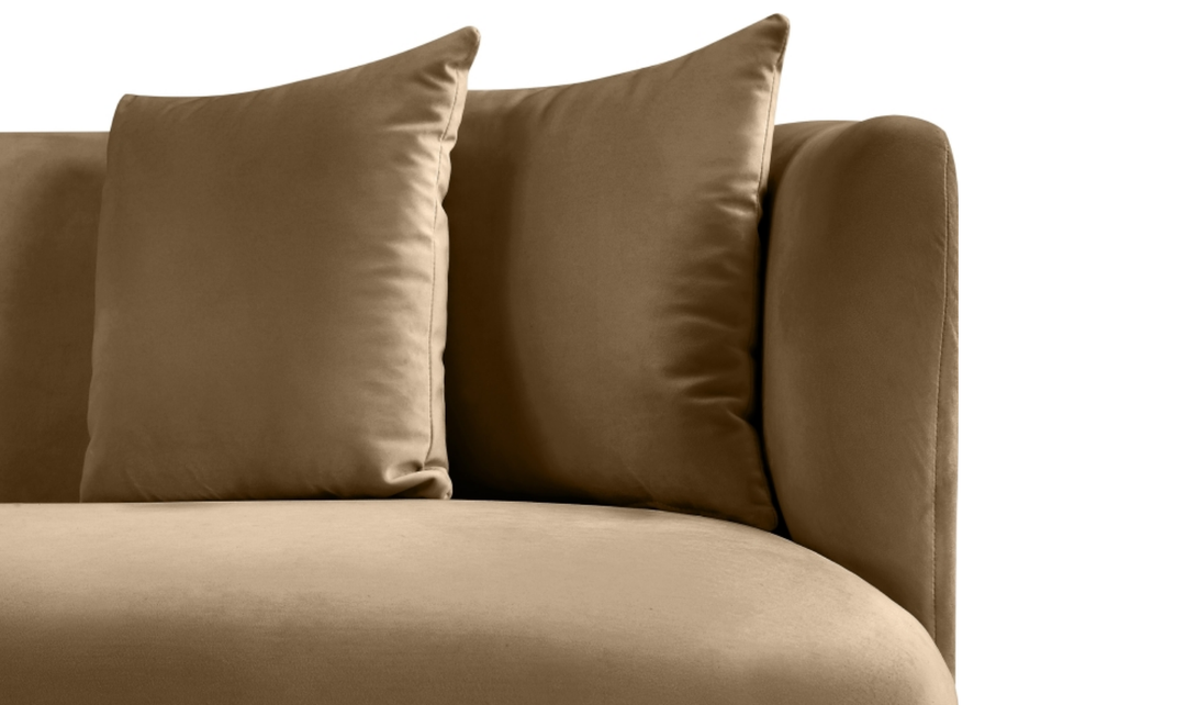 Meridian Furniture Alder 2-Seater Velvet Upholstered Loveseat