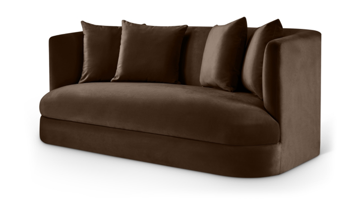 Meridian Furniture Alder 2-Seater Velvet Upholstered Loveseat