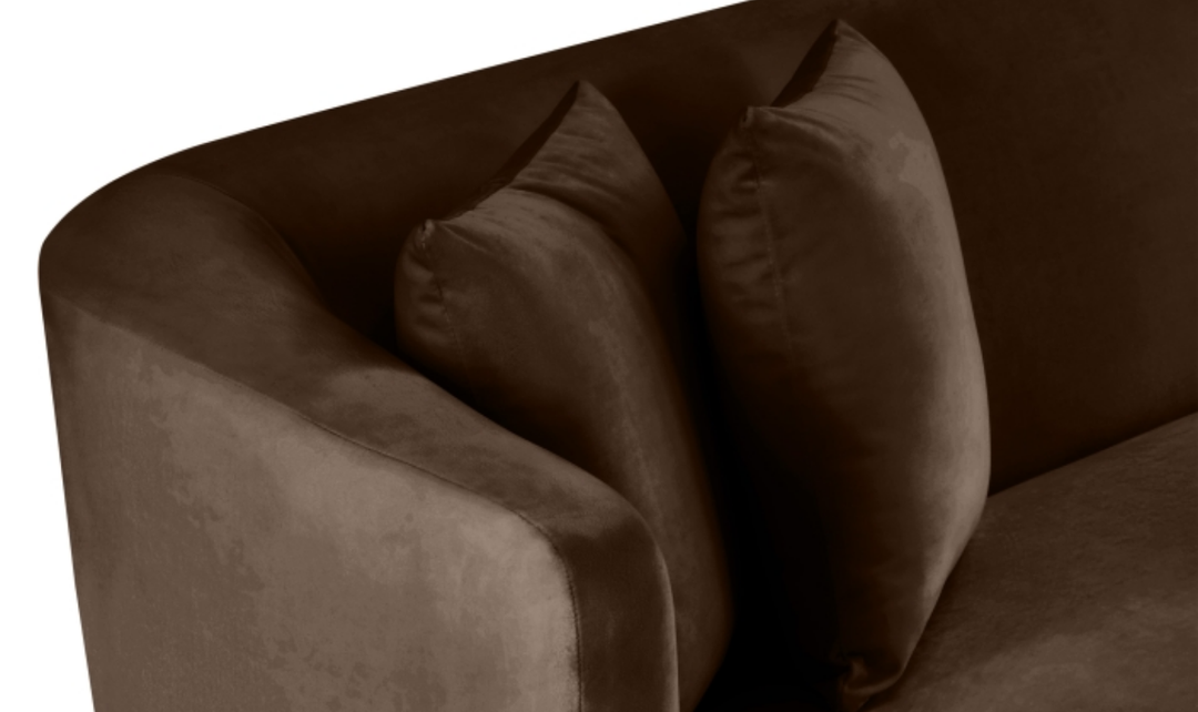 Meridian Furniture Alder 2-Seater Velvet Upholstered Loveseat