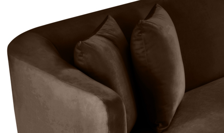 Meridian Furniture Alder 2-Seater Velvet Upholstered Loveseat