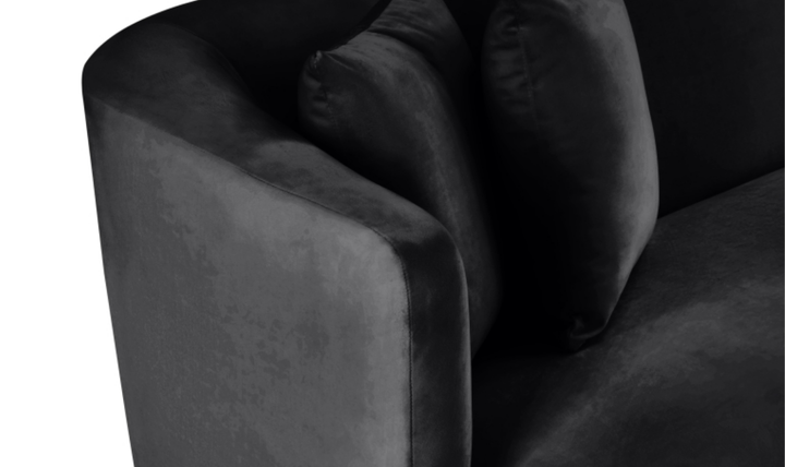 Meridian Furniture Alder 2-Seater Velvet Upholstered Loveseat