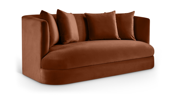 Meridian Furniture Alder 2-Seater Velvet Upholstered Loveseat