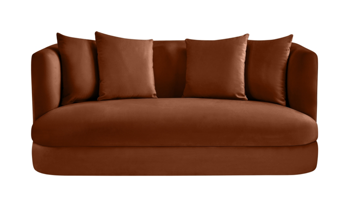 Meridian Furniture Alder 2-Seater Velvet Upholstered Loveseat