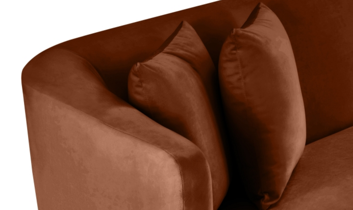 Meridian Furniture Alder 2-Seater Velvet Upholstered Loveseat