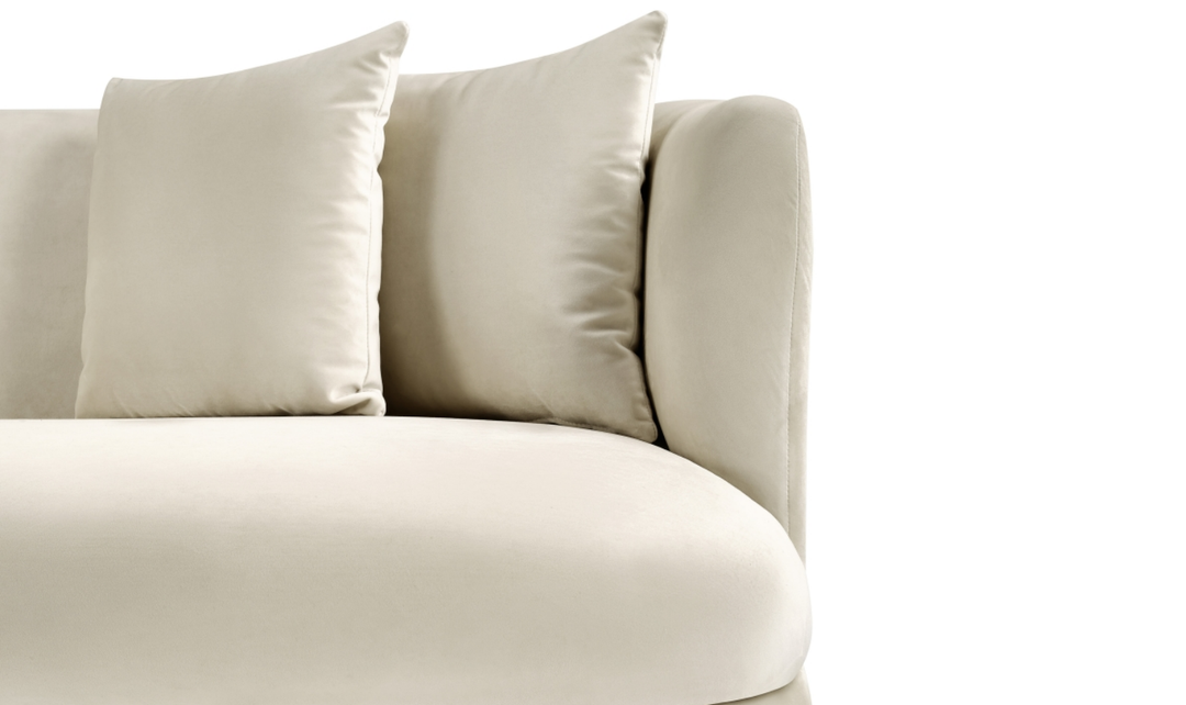 Meridian Furniture Alder 2-Seater Velvet Upholstered Loveseat