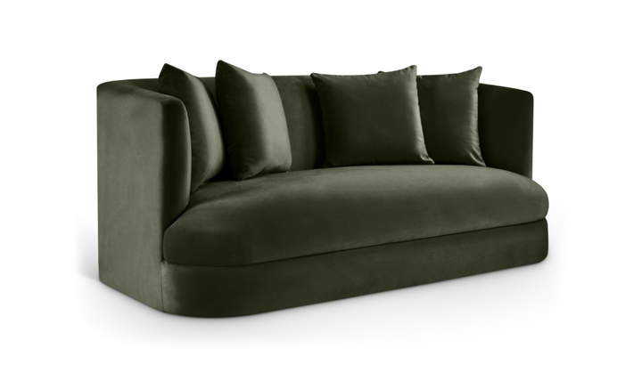 Meridian Furniture Alder 2-Seater Velvet Upholstered Loveseat