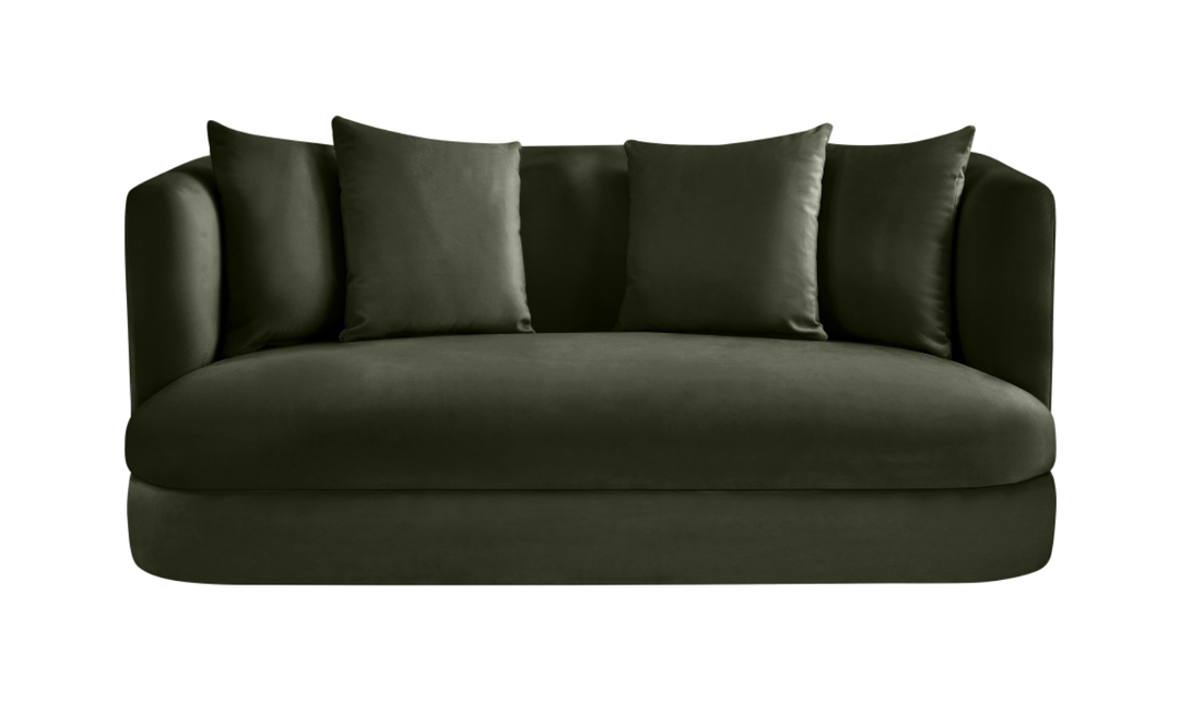 Meridian Furniture Alder 2-Seater Velvet Upholstered Loveseat