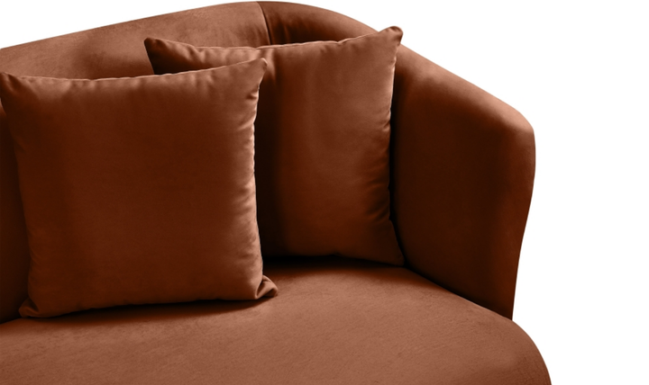 Meridian Furniture Alder 2-Seater Velvet Upholstered Loveseat