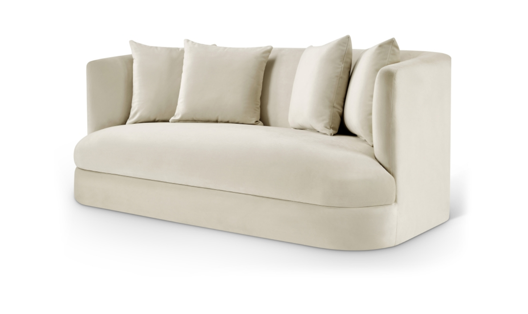 Meridian Furniture Alder 2-Seater Velvet Upholstered Loveseat-Jennifer Furniture
