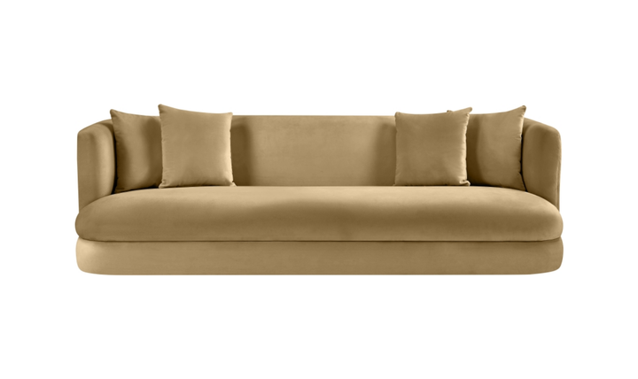 Meridian Furniture Alder 3-Seater Velvet Upholstered Sofa