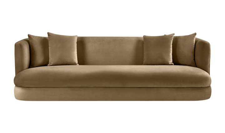 Meridian Furniture Alder 3-Seater Velvet Upholstered Sofa