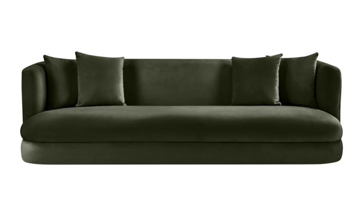 Meridian Furniture Alder 3-Seater Velvet Upholstered Sofa