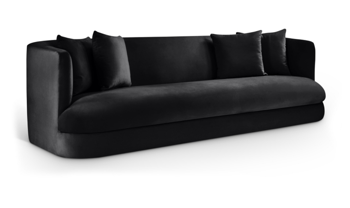 Meridian Furniture Alder 3-Seater Velvet Upholstered Sofa