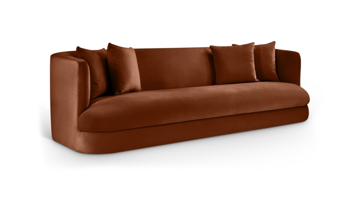 Meridian Furniture Alder 3-Seater Velvet Upholstered Sofa-Jennifer Furniture