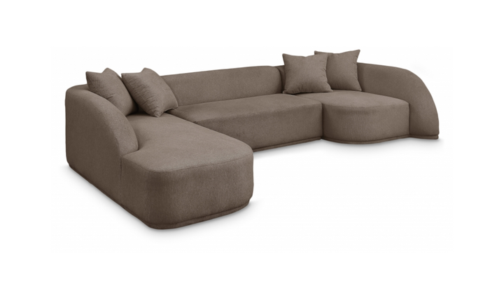 Meridian Furniture Rita Fabric Upholstered 3pc. Sectional Sofa