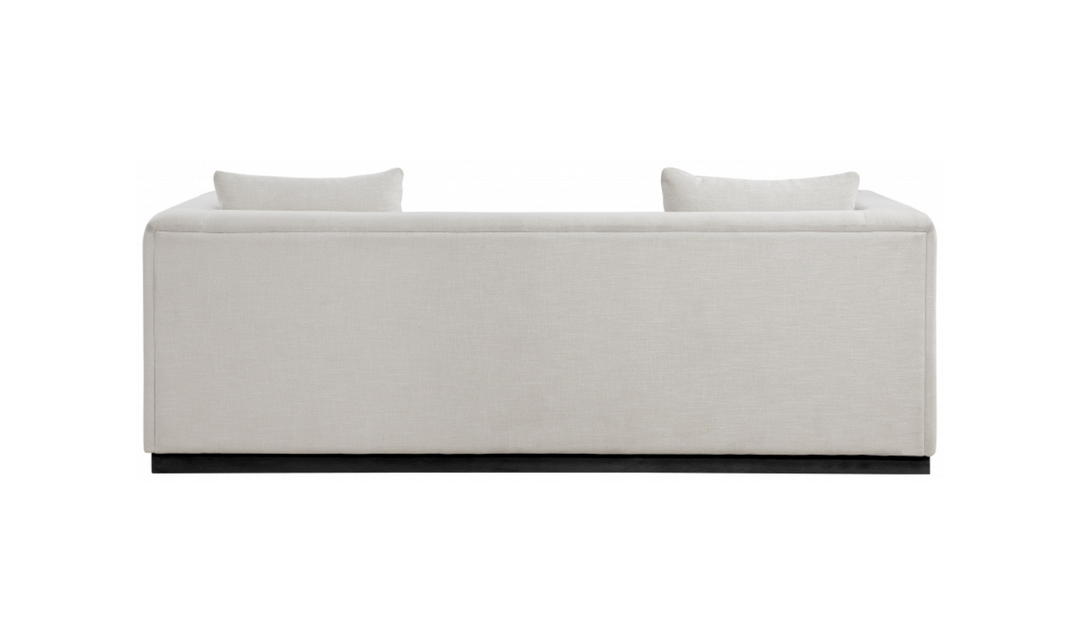 Meridian Furniture Alfie 3-Seater Linen Textured Fabric Sofa