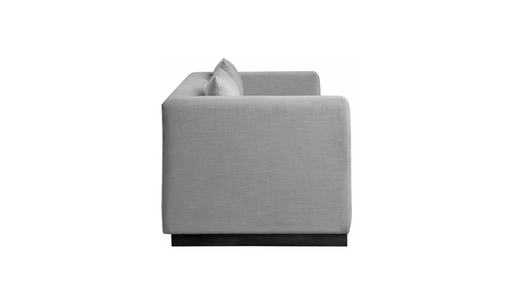 Meridian Furniture Alfie 3-Seater Linen Textured Fabric Sofa