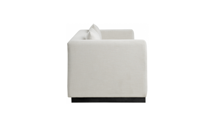 Meridian Furniture Alfie 3-Seater Linen Textured Fabric Sofa