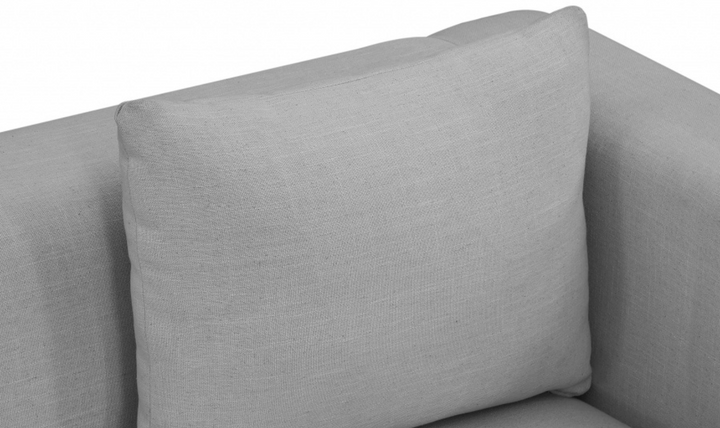 Meridian Furniture Alfie 3-Seater Linen Textured Fabric Sofa